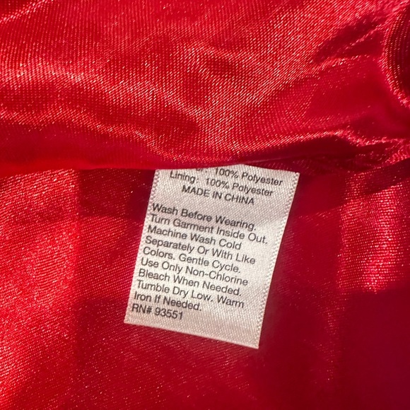 Baby Essentials Red Jacket & Christmas Dress Set with Bow Baby Girl 12 months - Picture 12 of 13